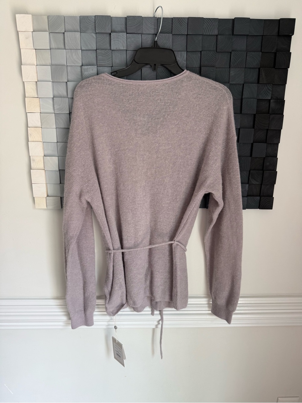 Lavender Tie-Waist Button-Front Women’s Cardigan - Picture 15 of 15